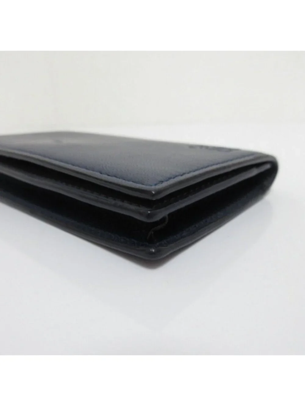 Loewe Anagram Calfskin Card Case Business Navy